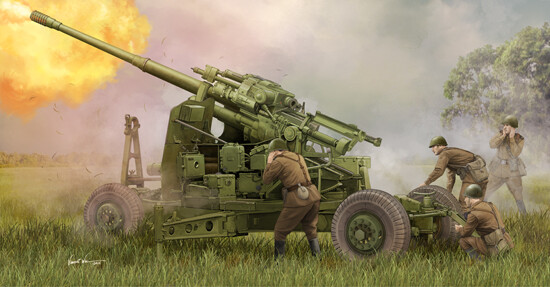 Trumpeter 1/35 Soviet 100mm Air Defense Gun KS-19M2