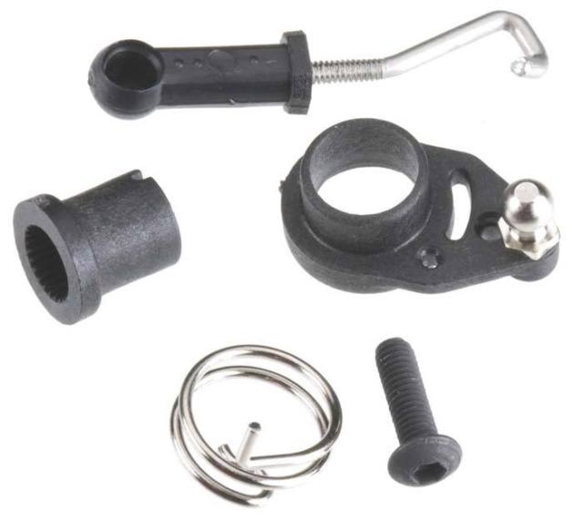 Linkage, shift (includes: ball cup, servo horn with built-in spring, linkage wire, and hardware)