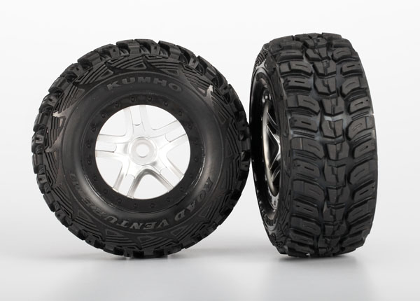 Tires & wheels, assembled, glued (front/rear) (TRX-5976R)