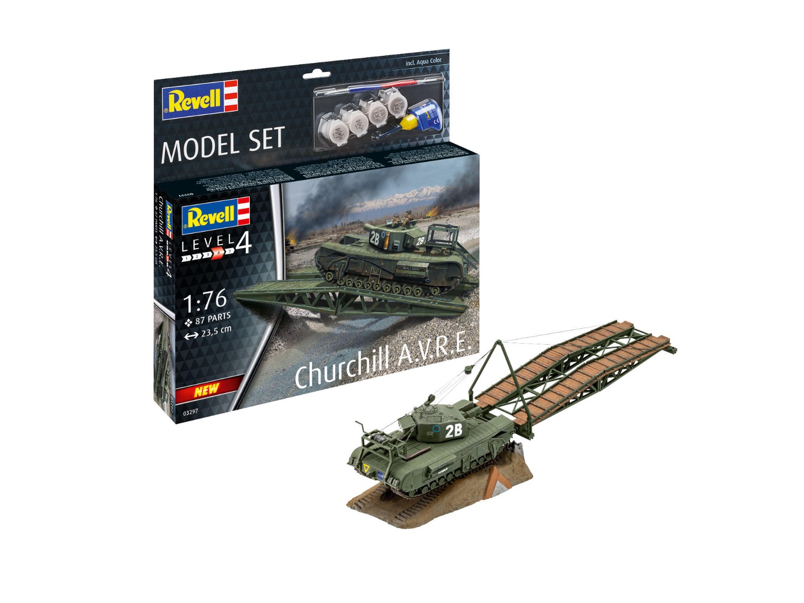 Revell 1/76 Churchill A.V.R.E. model-set