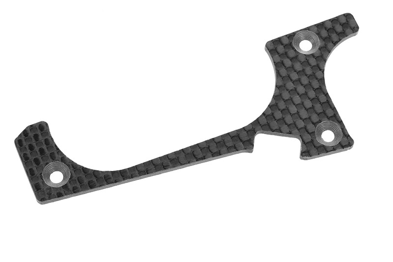 Team Corally - Suspension arm stiffener - Lower Front - Left - Graphite 3mm - 1 pc
