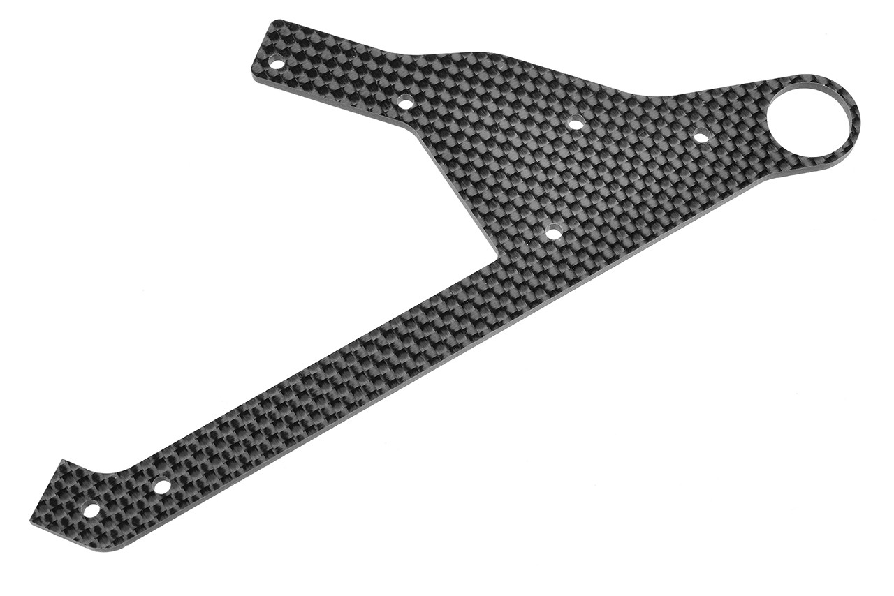 Team Corally - Wheelie Bar Plate - Graphite - 1 pc