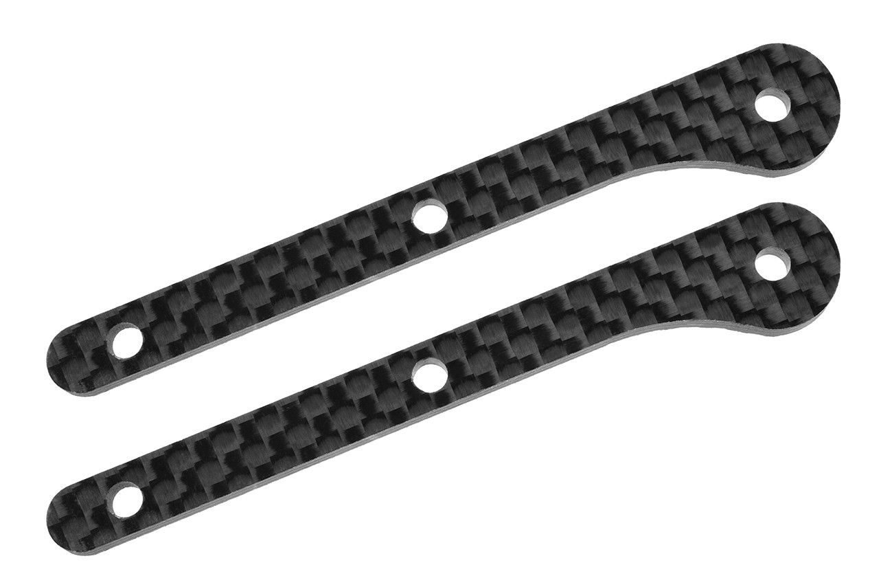Team Corally - Chassis Brace Stiffener - Front - fits part C-00180-104 - Graphite 2.5mm - 2 pcs