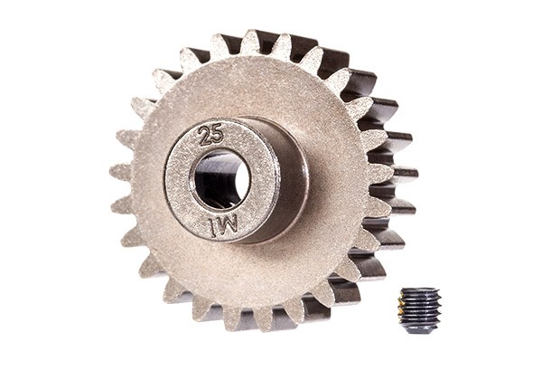 Traxxas - Gear, 25-T pinion (1.0 metric pitch) (fits 5mm shaft)/ set screw (TRX-6492X)