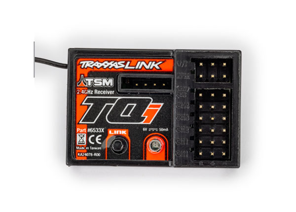 Traxxas TQi 2.4Ghz link ontvanger (met TSM) - 5 kanaals (4-Tec Drift Ford Mustang)