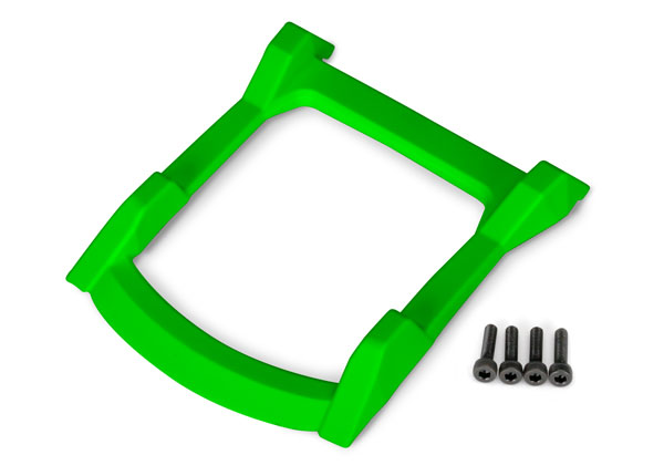 Traxxas skid plate, roof (body)/ 3x12mm CS (4) (groen) (TRX-6728G)