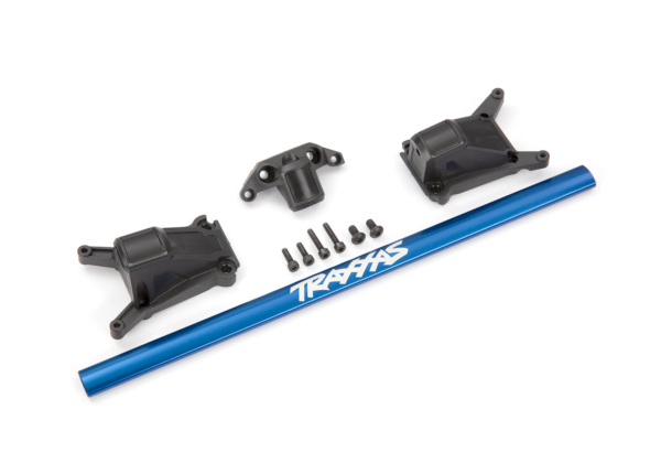 Chassis brace kit, blue (fits Rustler 4X4 and Slash 4X4 equipped with Low-CG chassis) (TRX-6730X)