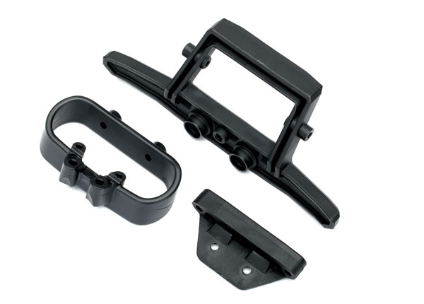 Bumper, rear/ bumper mount, rear (TRX-6737)