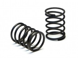 Shock spring 13x23x1.6mm x 6 coils (black/2pcs)