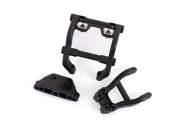 Traxxas - Wheelie bar mounts/ rear skidplate (fits 4WD Stampede) (for LED light kit installation) (TRX-6777X)