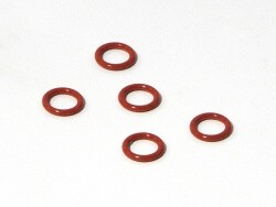 Silicone o ring ss-045 4.5 x 6.6mm (red)(5pcs)
