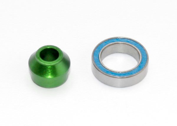 Traxxas - Bearing adapter, 6061-T6 aluminum (green-anodized) (TRX-6893G)