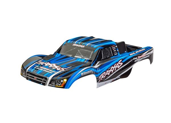 Traxxas - Body, Slash 4X4 (also fits Slash VXL & Slash 2WD), blue (painted) (clipless mounting) (TRX-6910-BLUE)