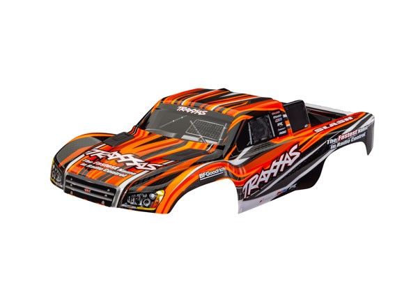 Traxxas - Body, Slash 4X4 (also fits Slash VXL & Slash 2WD), orange (painted) (clipless mounting) (TRX-6910-ORNG)