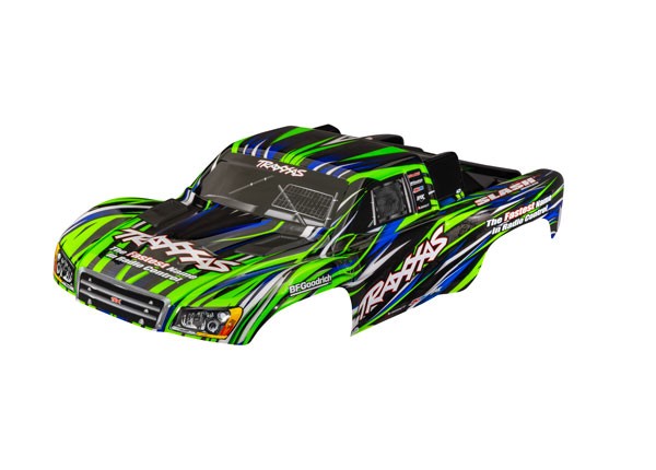 Traxxas - Body, Slash 4X4 (fits Slash VXL & Slash 2WD), green (painted) (clipless mounting) (TRX-6941-GRN)