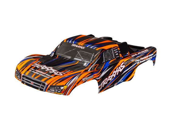 Traxxas - Body, Slash 4X4 (fits Slash VXL & Slash 2WD), orange (painted) (clipless mounting) (TRX-6941-ORNG)
