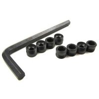 Aluminum caps, pivot ball (threaded aluminum, hard-anodized with Teflon coating) (8)/ hex wrench, 5mm