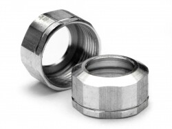 Shock cap 12 x 0.8mm (silver/grooved)