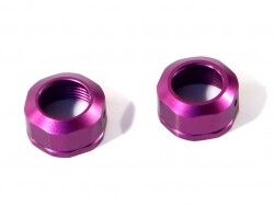 Shock cap 12 x m13 x 0.08mm (2pcs) purple grooved