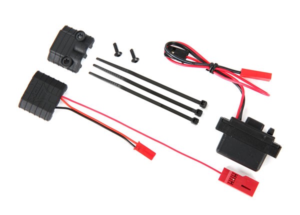 Traxxas - LED lights, power supply (regulated, 3V, 0.5-amp)/ power tap connector (with cable)/ 2.6x8 BCS (2) (TRX-7286A)