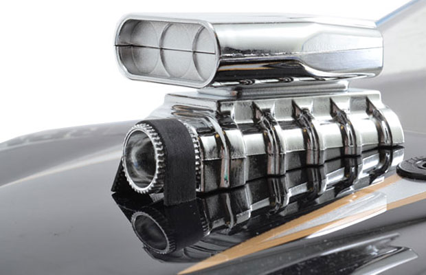 RPM Intake & blower set voor 1/8 en 1/10 bodies - Chrome