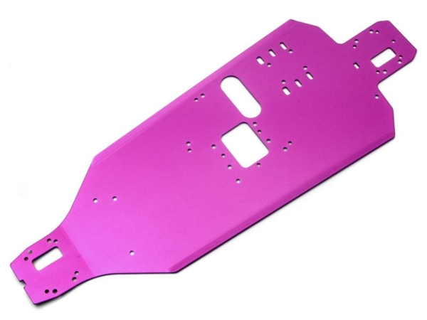 Main chassis (aluminum 17s t2.0mm purple/nitro rs4 mt)