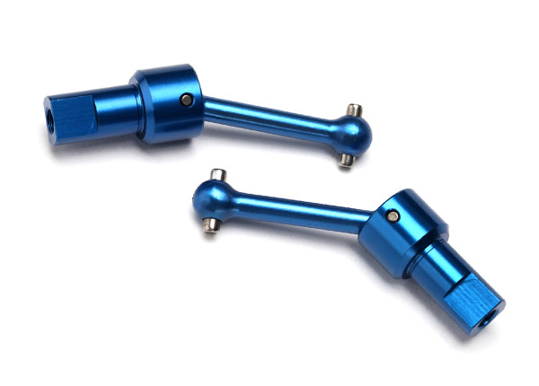 Driveshaft assembly, front/rear, 6061-T6 aluminum (blue-anodized) (2) (TRX-7550R)