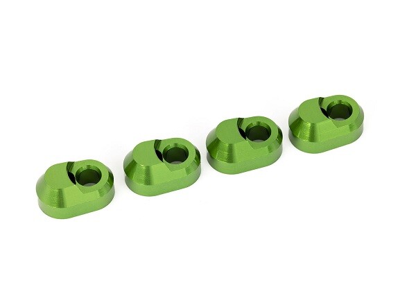 Traxxas - Suspension pin retainer, 6061-T6 aluminum (green-anodized) (4) (TRX-7743-GRN)