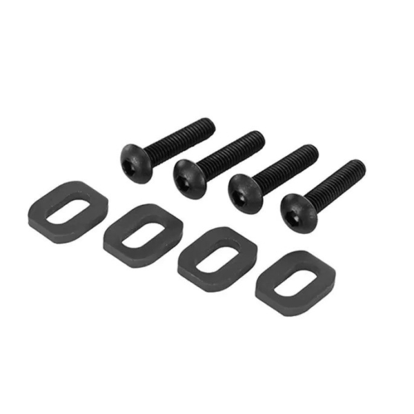 Traxxas - Washers, motor mount, steel (4)/ 4x18mm BCS (4) (TRX-7759-BLK)
