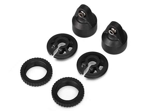 Traxxas - GTX Shock caps - black (TRX-7764)