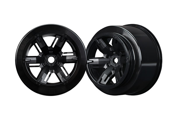Wheels, X-Maxx, black (left & right)