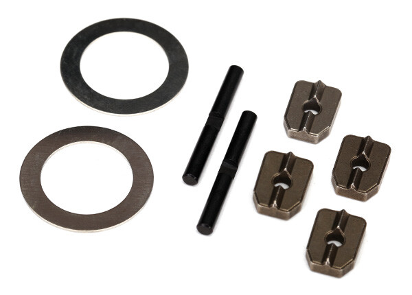 Traxxas - Spider gear shaft (2)/ spacers (4)/16x23.5x.5 stainless washer (2) (for #7781X aluminum differential carrier) (TRX-7783X)
