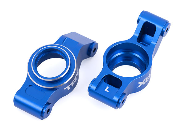 Traxxas - Carriers, stub axle (blue-anodized 6061-T6 aluminum) (left & right) (TRX-7852-BLUE)
