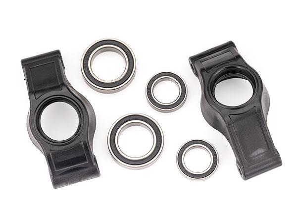 Traxxas - Carriers, stub axle (rear) (left & right)/ 20x32x7mm bearings (2)/ 15x24x5mm bearings (2) (TRX-7852X)