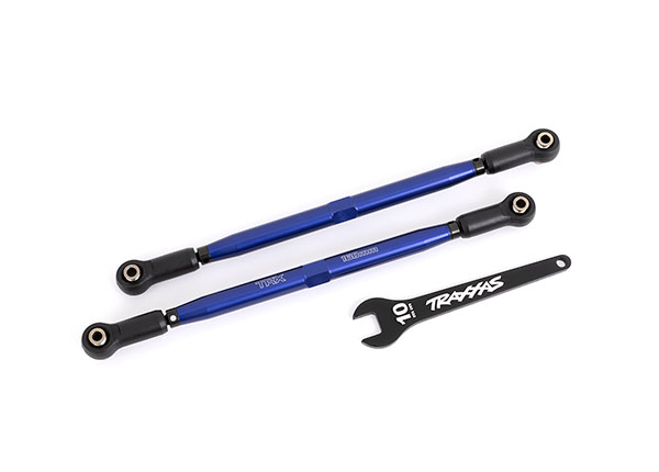 Traxxas - Toe links, 202.5mm (187.5mm center to center) (blue) (2) (TRX-7897X)