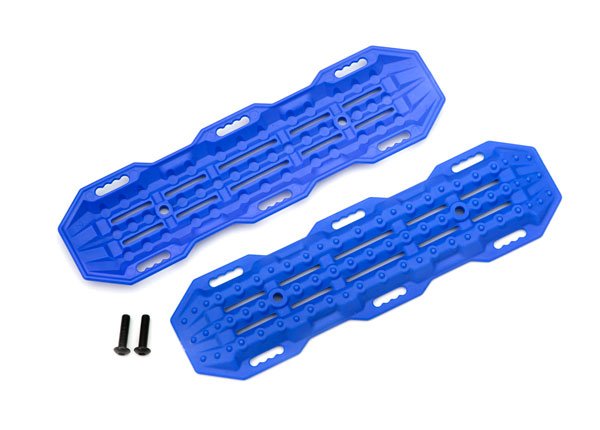 Traction boards, blue / mounting hardware (TRX-8121X)
