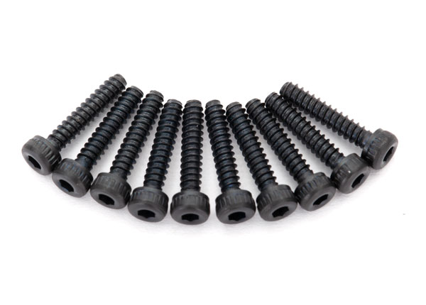 Traxxas - Screws, 2x10mm cap-head, self-tapping (hex drive) (10) (TRX-8167)
