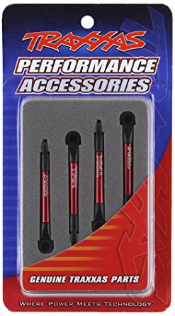 Push rods, aluminum (red-anodized) (4) (assembled with rod ends) (1/16 slash)