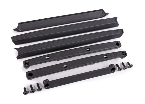 Traxxas - Bed rails (left & right)/ rail retainers (left & right)/ tailgate cover/ tailgate cover retainer/ 3x10mm CS (4)/ 3x8mm FCS (2) (TRX-8189)