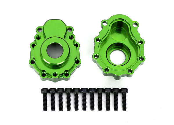 Portal housings, outer, 6061-T6 aluminum (green-anodized) (TRX-8251G)