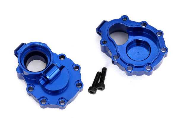 Portal housings, inner (rear), 6061-T6 aluminum (blue-anodized) (TRX-8253X)
