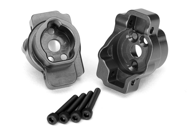 Traxxas - Portal drive axle mount, rear, 6061-T6 aluminum (charcoal gray-anodized) (TRX-8256A)