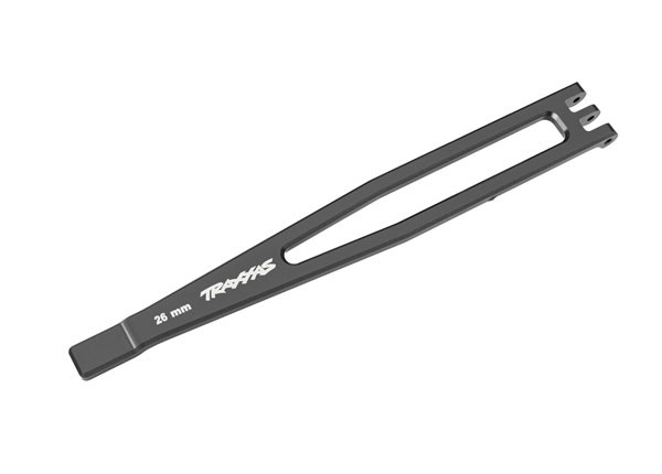 Traxxas - Battery hold-down, 6061-T6 aluminum (Gray-anodized) (TRX-8327-GRAY)