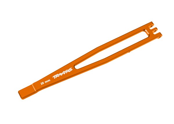 Traxxas - Battery hold-down, 6061-T6 aluminum (orange-anodized) (TRX-8327-ORNG)