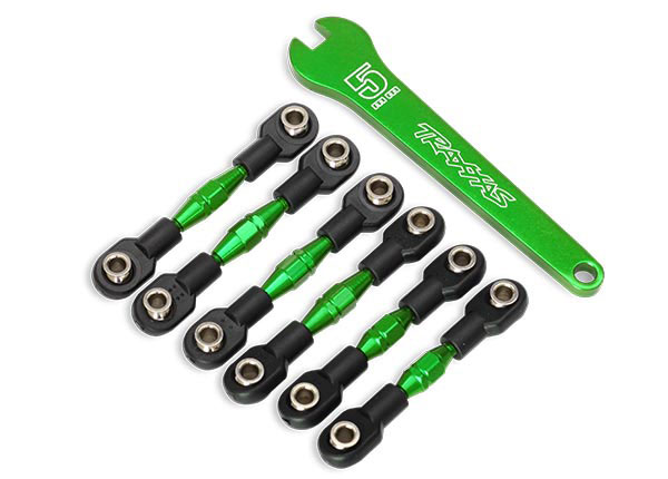Traxxas - Turnbuckles, aluminum (green-anodized) (TRX-8341G)