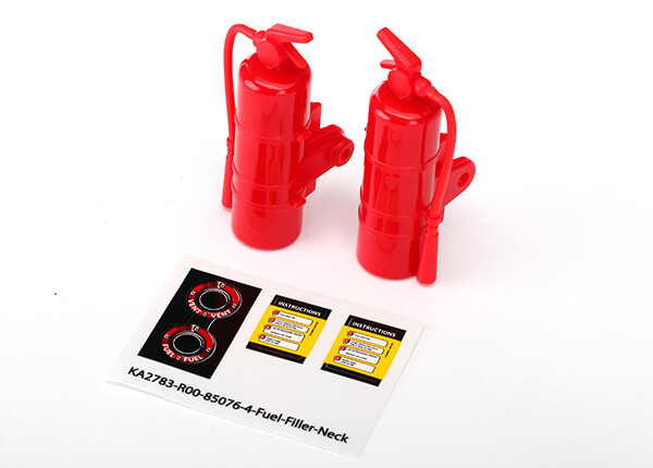 Traxxas - Fire extinguisher, red (2) (TRX-8422)