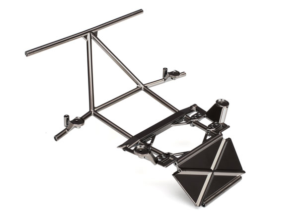 Tube chassis, center section, front (satin black chrome-plated) (TRX-8431X)