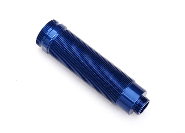 Body, GTR shock, 64mm, aluminum (blue-anodized) (front, threaded) (TRX-8452X)