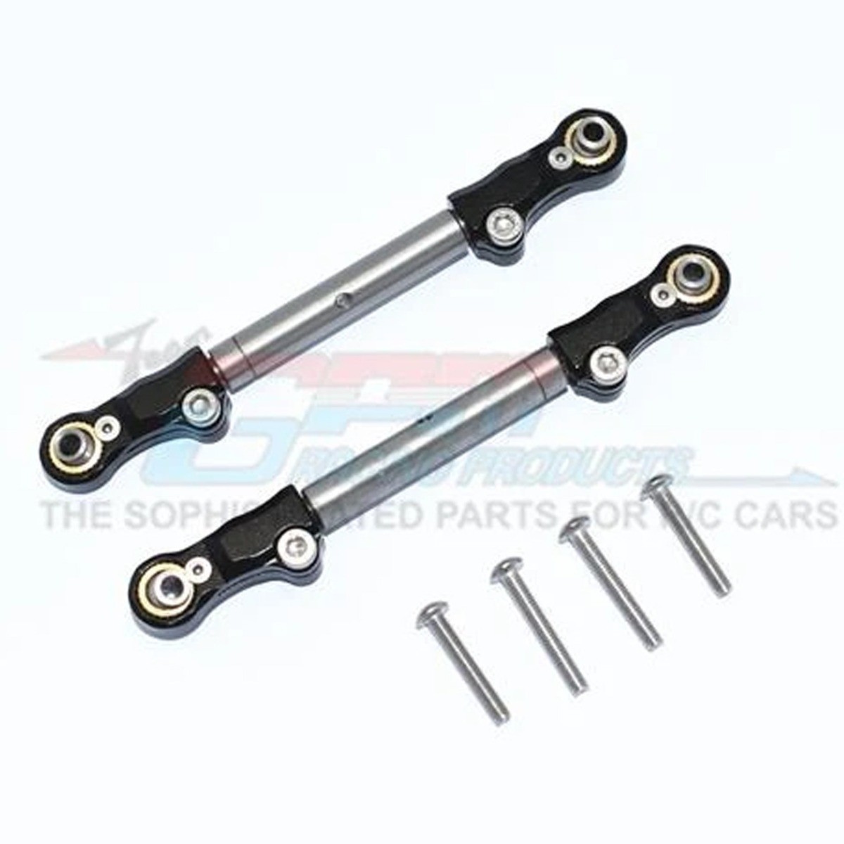 GPM - Aluminium - Stainless Steel Frontsteering Tie Rod - Traxxas 1/10 Maxx (TXMS162S-BK)