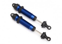 Shocks, GTR, 139mm, aluminum (blue-anodized) (rear, threaded) (2) (TRX-8460X)